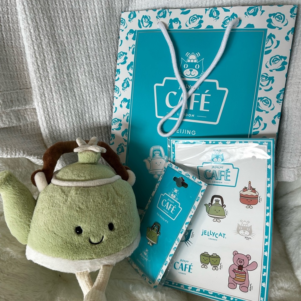 Jellycat Shanghai exclusive Green Teapot Set